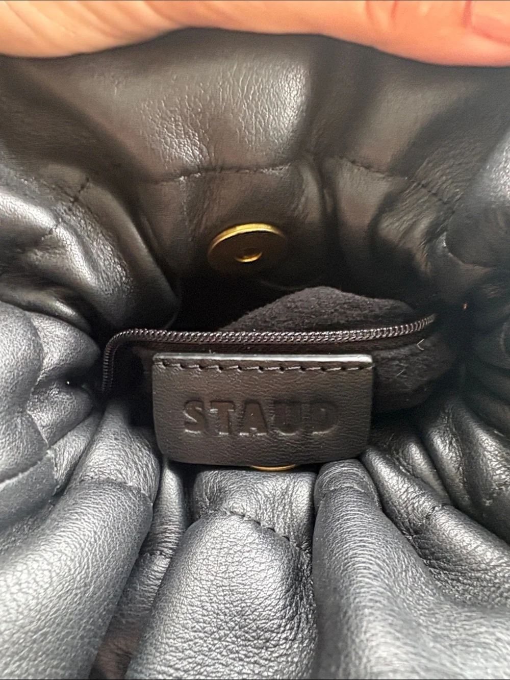 STAUD Black Leather woman’s Bag